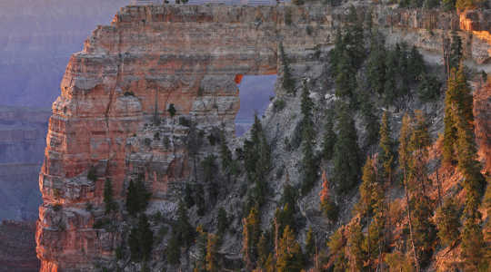 Sunrise on Angel’s Window, North Rim, Grand Canyon National Park. National Park Service/Wikimedia, CC BY-SA