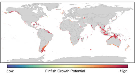 Global hotspots for finfish aquaculture. 