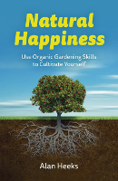 book cover: Natural Happiness by Alan Heeks.