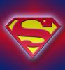 Superman graphic for article: Hero Worship by Marie T. Russell