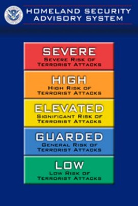 Homeland Security Threat Levels