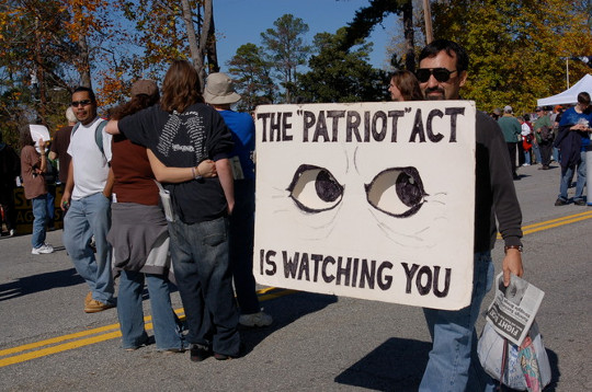 patriot act protest