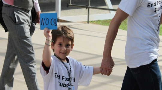  Hope for the future at a protest in Rio de Janeiro, Brazil, against fossil fuel subsidies. Image: theverb.org via Flickr