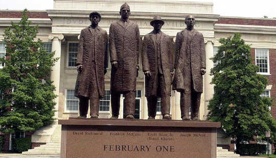 When the Greensboro Four launched their sit-in protest, companies tended to stay neutral on social issues. Cewatkin via Wikimedia Commons, CC BY-SA