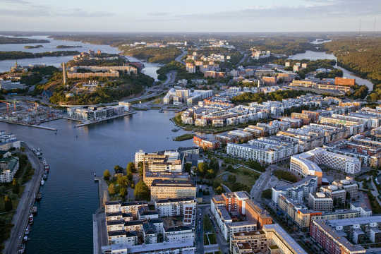 Hammarby in Stockholm is a model of environmentally friendly city development.