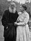 Leo Tolstoy and his wife, Sophia Tolstaya