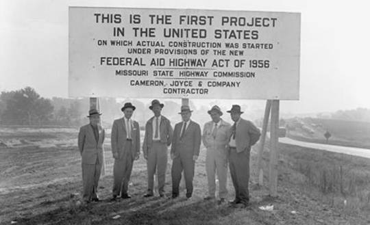 Eisenhower spearheaded what became a bipartisan effort to construct a federal highway system. Missouri Department of Transportation