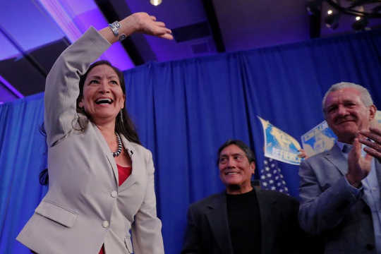 Deb Haaland of New Mexico on Nov. 6 became one of two Native American women elected to the U.S. House of Representatives. (How many women does it take to change a broken congress?)