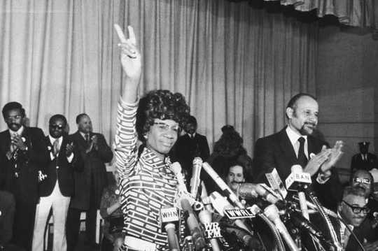 Shirley Chisholm was the first African-American Congresswoman. (women feel better when they work with other women)