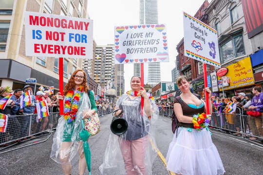  Polyamory group marches at 2018 Toronto Pride Parade. (Shutterstock)