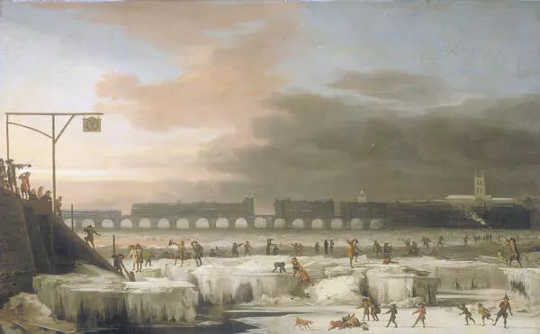 ‘The Frozen Thames’ (1677).  (why we must narrate a history beyond the triumph of humanity to find solutions to climate change)