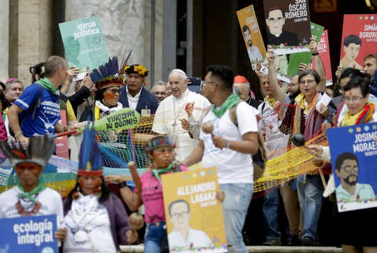 Pope Affirms Catholic Church's Duty To Indigenous Amazonians Hurt By The Climate Crisis