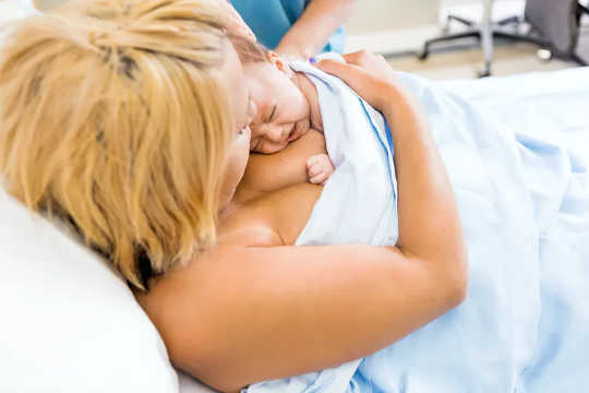 Skin-to-skin contact is recommended for babies who are born prematurely or infants unable to breastfeed. 