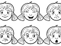 faces with various expressions