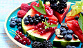 plate of fresh fruit